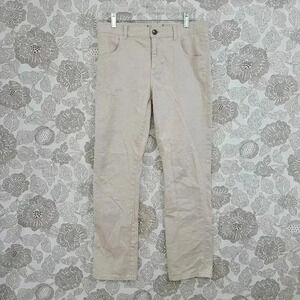 johnnie-O Women 100% Cotton West Coast Prep Beige Pants Size 14